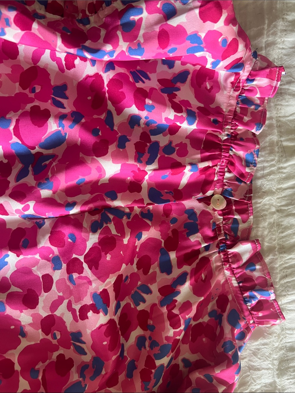 PINCH Pink Floral Ruffle Top - Picture 6 of 6